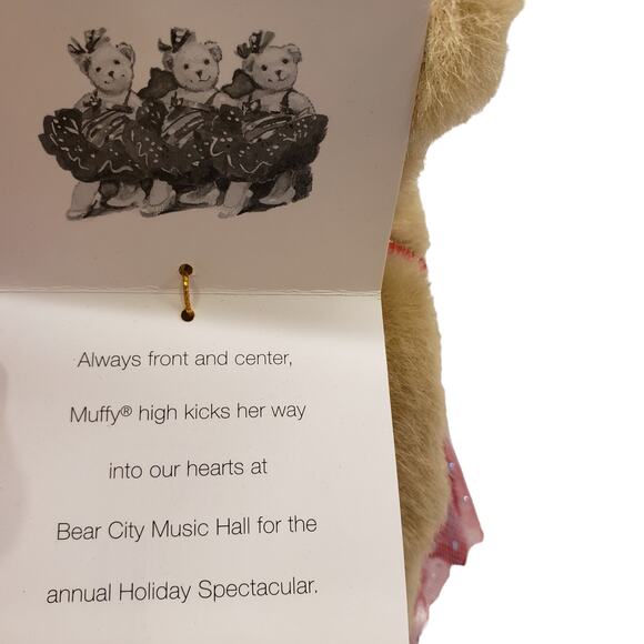 Limited Edition Vintage Muffy VanderBear Bear City Music Hall 2010 w Stand - Picture 4 of 16